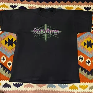2000 incubus Short Sleeve Cotton Black All Size t-Shirt