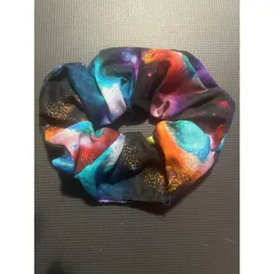 Colorful galaxy scrunchie medium