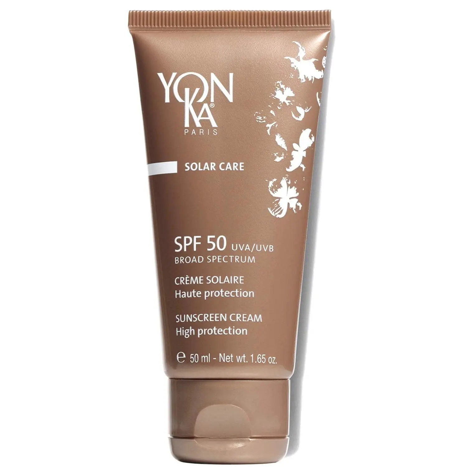 Yon-Ka Sunscreen SPF 50 (50ml) Broad Spectrum Facial Sunscreen UVA/UVB Protection, Dermatologist Tested Quick Absorbing Formula, Paraben-Free