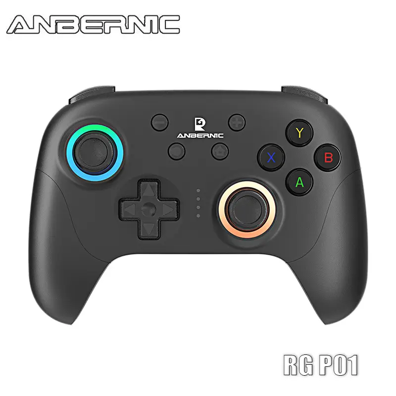 ANBERNIC RG P01 Retro Games Controller Bluetooth Wireless, Wired Gamepad with Hall Effect Joystick/Hall Triggers Joystick Light Control RGP01 Xbox Controller for PC,Steam,Android