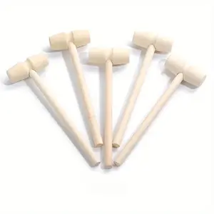 Wooden Hammer Set, Mini Wooden Hammer Set, Versatile for Chocolate, Crafts & Lobster Mallets, Perfect for Birthday & Wedding Party Favors