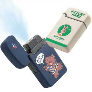 Mini Tudou 2PCS Novelty Gag Toy Practical Jokes Funny Spray Water Prank Lighter Play Water Spray Family Summing Pool Party Prank Game For Adult Kids