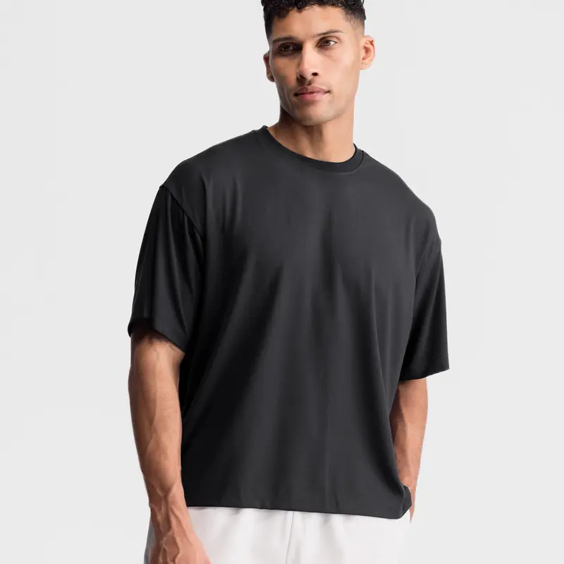Haus | Cropped Oversized Athletic Tee