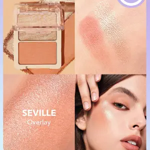 SHEGLAM Glam 101 Hybrid Highlighter & Blush Duo for Makeup Lovers