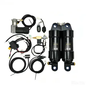 Factory Direct Motorcycle Rear Air Shock Absorber, Compatible with Harley Fat Boy and Street Boss