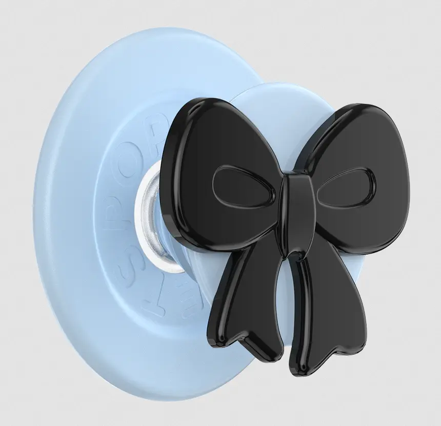 PopSockets Bowtique Black MagSafe PopGrip Phone Holder, Cellphone Accessory for Mobile Devices with Mount Compatibility