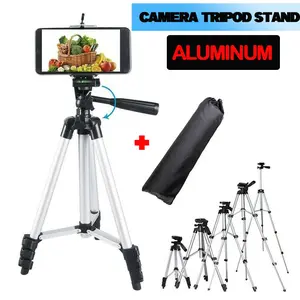 Aluminum Flexible Tripod Adjustable Tripod Stand Bracket Mount Holder for Mobile Phone, Cellphone,Smartphone,Camera,DSLR Camera Camcorder -Black Accessories Selfie Sponge Devices