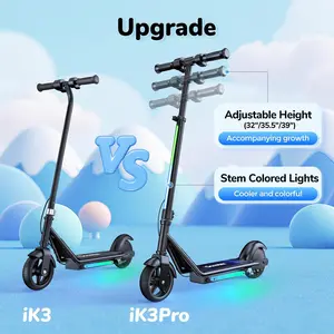 Kids Electric Scooter for Ages 6-12, 3 Speed Modes, 150W Motor, Wide Deck, LED Display & Magnetic Charging, 3-Level Height Adjustable, Safe Gift for Birthday, Christmas, Outdoor Play, Backyard, Park & Daily Riding
