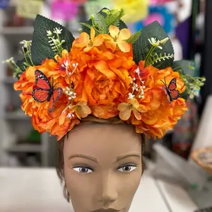Beautiful Vibrant Catrina Headband for Dia de los Muertos