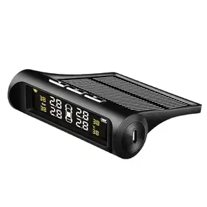 Car TPMS Tire Pressure Monitoring System Auto Alarm Systems Pressure External Sensor Solar Power Digital LCD Display(Solar TPMS)
