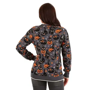 Adult Quirky Kitty Ugly Halloween Sweater