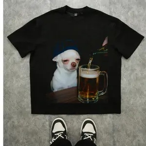 Sad Dog Graphic T Shirt Funny Meme Dog Shirt Vintage Aesthetic Streetwear Unisex Graphic Tee Funny Dog Lover Shirt