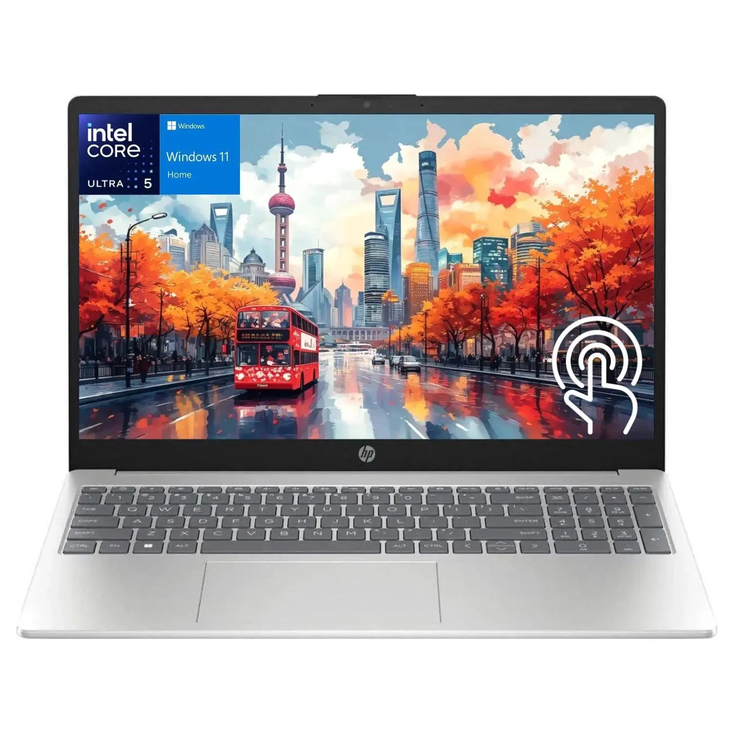 HP Touchscreen Laptop – Intel Core Ultra 5 225U Beats i9-10980HK – 8GB RAM – 512GB SSD – 15.6" FHD Display – Windows 11 Home – Computadora Portátil – for Work and School