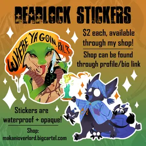 Deadlock Waterproof Stickers