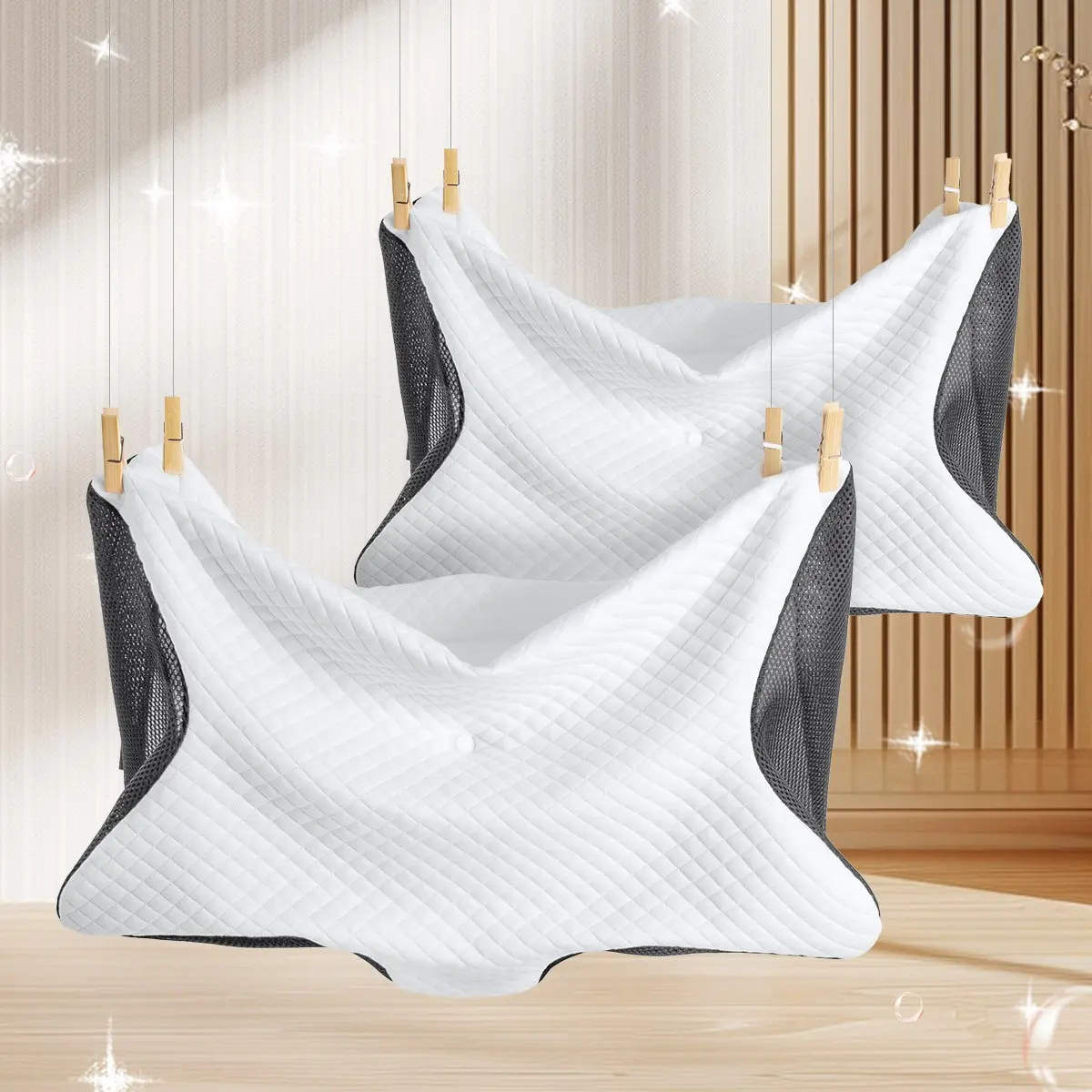 Star Shaped Pillowcase, 2 Counts Soft Comfortable Pillow Cover without Filler, Pillow Protector for Home Bedroom Dormitory Hotel, Soft Comfy Bedding, Bed Linens