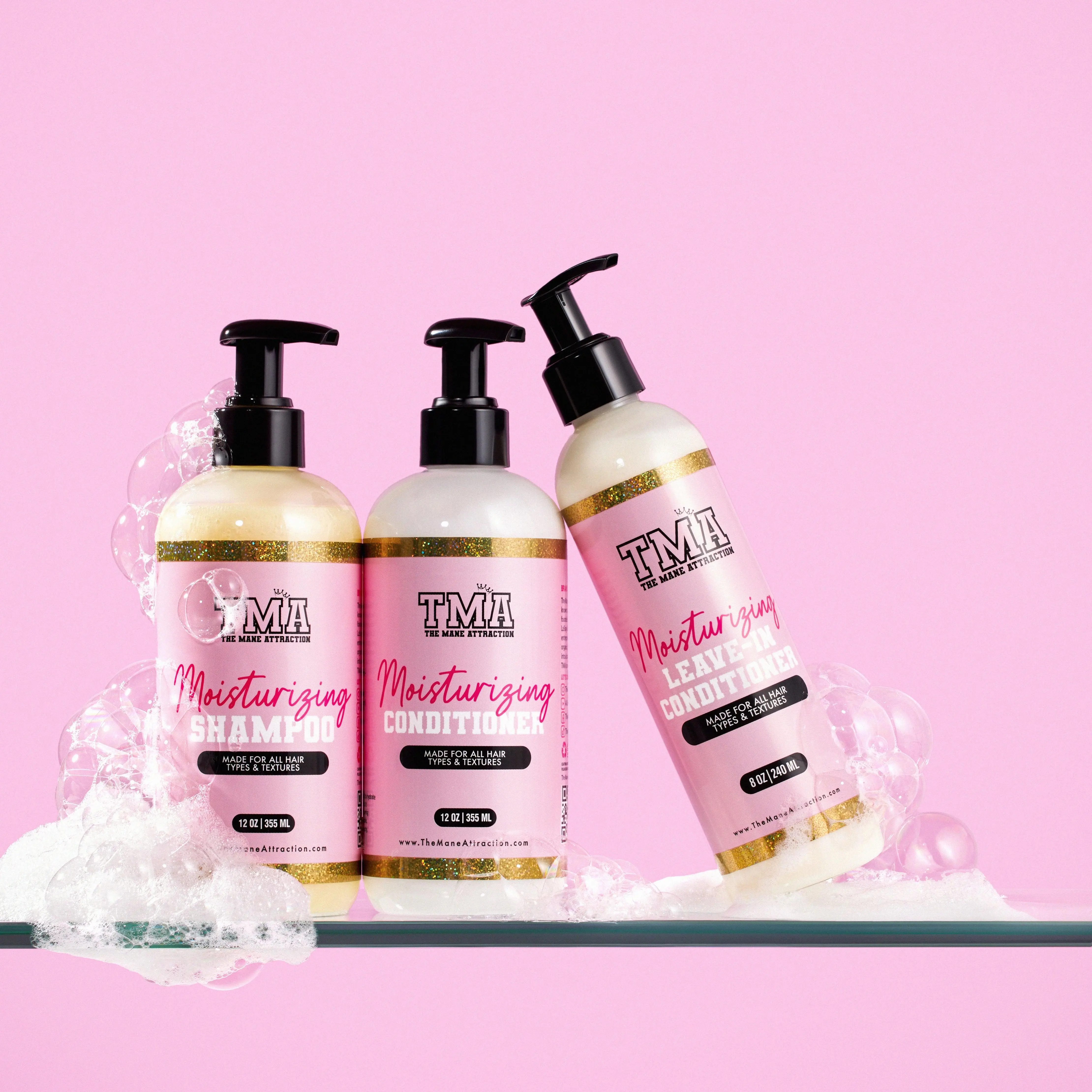 Healthy Haircare Trio Moisturizing Shampoo , Moisturizing Conditioner & Moisturizing Leave-In Conditioner