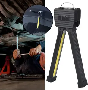 LED Magnetic Strip Light with Hooks Wireless Rechargeable Under-Hood Lamp for Mechanics Auto Repair Shops Garages 180° Rotatable Waterproof 7 Brightness Levels 4 Modes USB Rechargeable