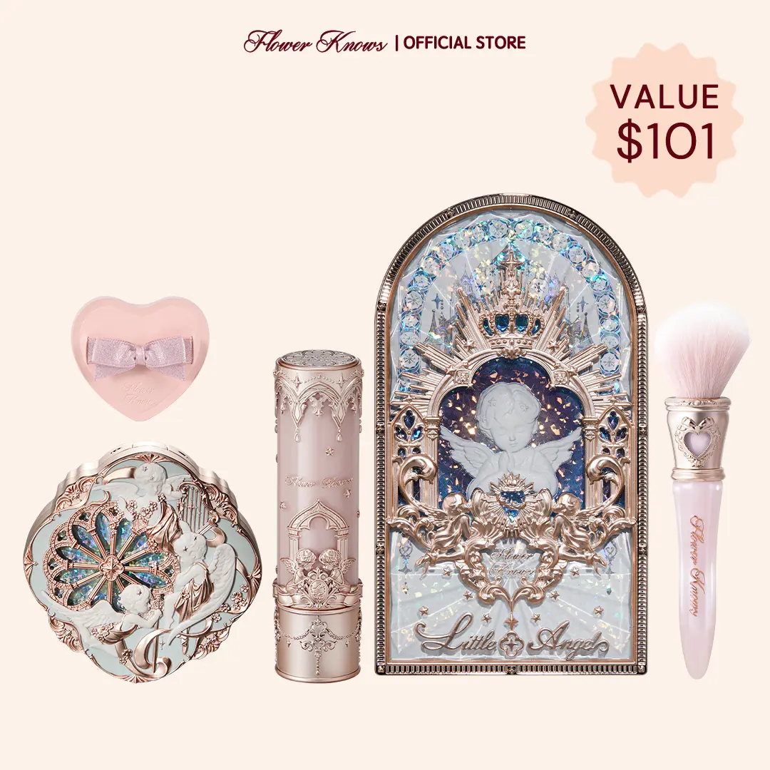 Flower Knows Little Angel Full Face Makeup Set, eyeshadow, blush, lipstick, brush, puff, smooth, longlasting, #summerwins, #DealsForYouDays Flower Knows Little Angel Full Face Makeup Set, eyeshadow, blush, lipstick, brush, puff, smooth, longlasting, #summerwins, #DealsForYouDays