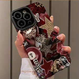 Cheetah Leopard Lipstick Design Shockproof Ultra-Thin Protection Phone Case Cover for iPhone 17/16/15/14/13/12/11/plus/pro Max, Dust-Proof & Stylish Gift Idea