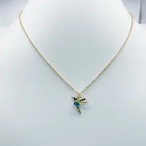 Hummingbird gold tone Necklace