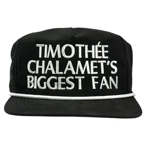 TIMOTHEE CHALAMET BIGGEST FAN HAT Custom Embroidered