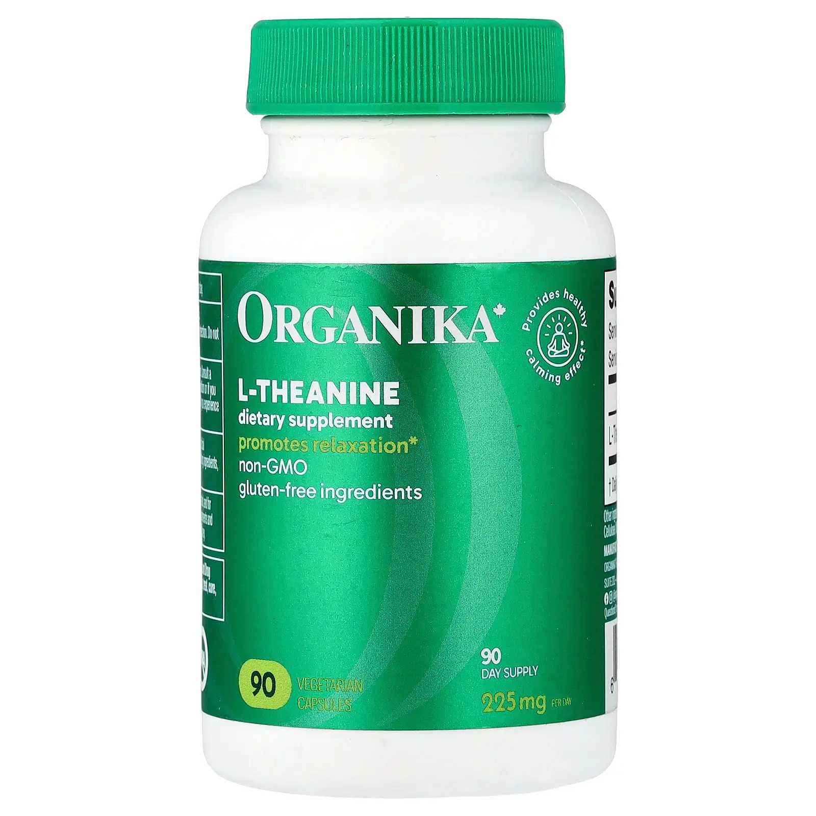 Organika L-Theanine, 225 mg, 90 Vegetarian Capsules