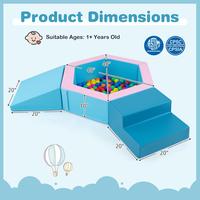 100 Ocean Balls Included, Navy, 3-in-1 Toys