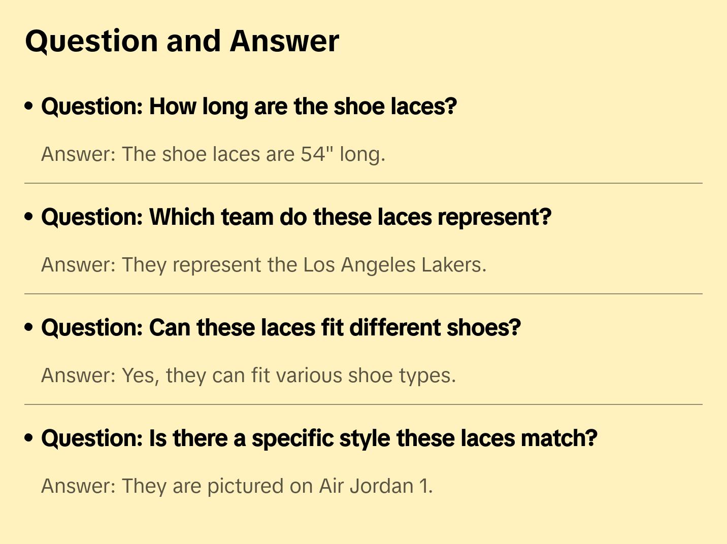 Gold Flat Shoe Laces