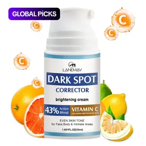 Dark Spot Corrector with 43% Active Vitamin C Complex, Beauty Collagen, Acid, Vitamin Blend | Evens Skin Tone for Face Body & Intimate Areas | Reduces Age Spots & Brightens Dull Skin | Ideal for All Skin Types & Sensitive Zone Care