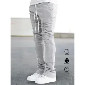 Classic flared men’s joggers with a casual stretch fit, hip-hop style, for performance and leisure activities
