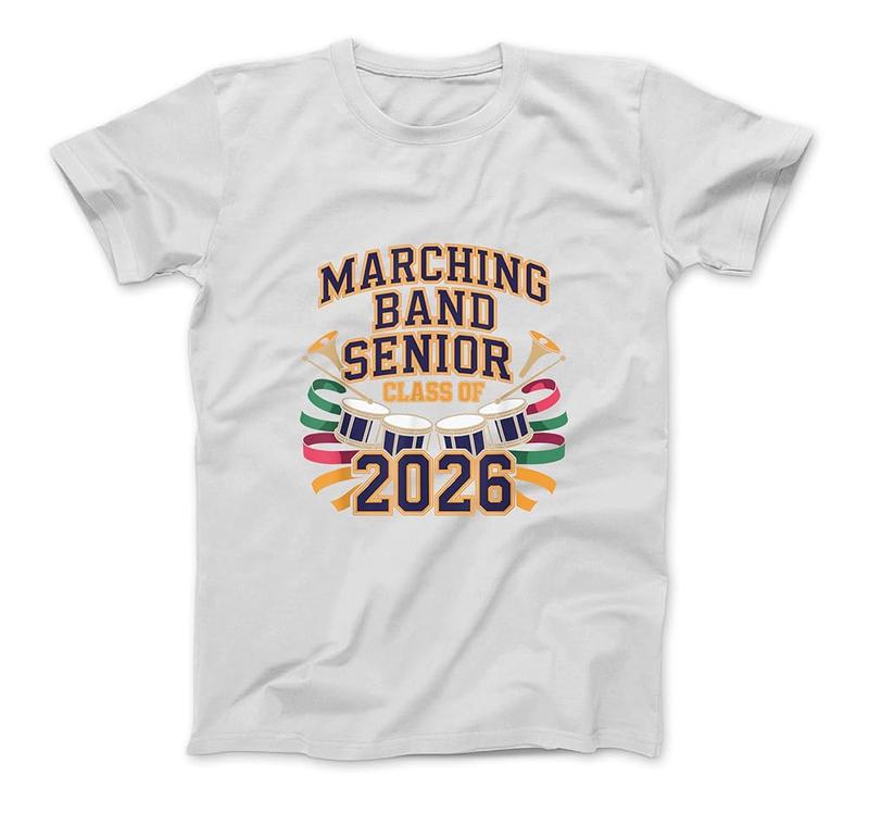 Marching Band Senior Class Of 2026 Percussion T-Shirt