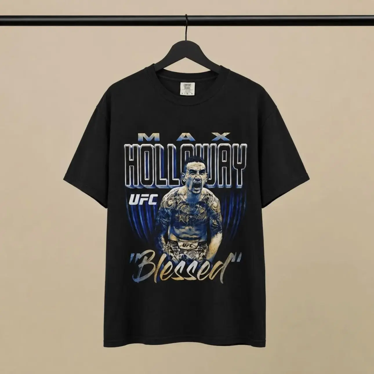 Max Holloway Blessed T-shirt | UFC Fighter Graphic Tee TOH