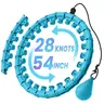 Weighted Hula Hoop for Adults - Workout Ready Hula Hoop, 54 in Appropriate Waist Size, 28 Detachable Links, Durable Abs Plastic Beginner-Friendly Infinity Fitness Equipment