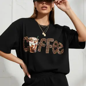 Women's Funny Coffee Lover T-Shirt - But First Coffee Graphic Tee with Cup Design - Machine Washable Everyday Casual Outfit - Perfect Gift for Female Coffee Addicts, Weekend Attire, Bold Lettering,  Loose Fit, All Seasons