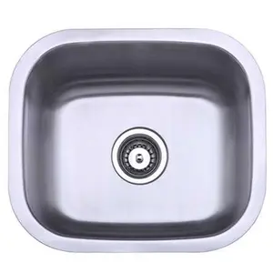 212 MAIN Undermount Single Bowl Bar Sink, Brushed Nickel Scratch Resistant Stainless Steel Kitchen Sink (Gourmetier GKUS16168), Stainless Steel Sink
