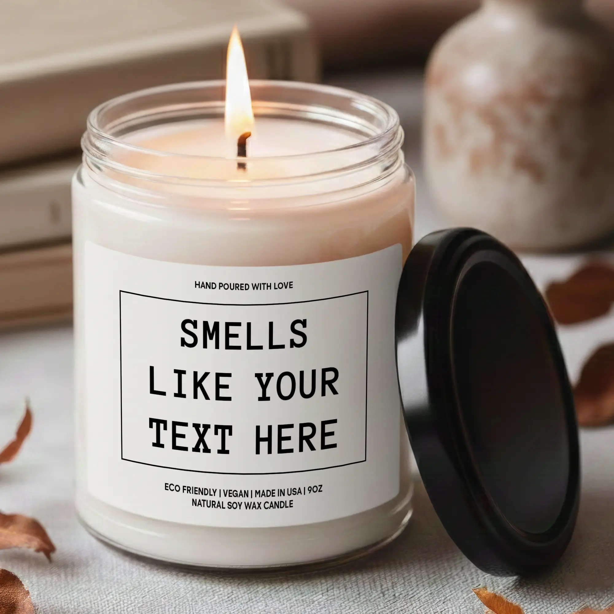 MAKEAGIFT Funny Smells Like Candle, Personalized Home Decor Gifts, Funny  Your Custom Scent Candles, Unique Personalized Gift For Her