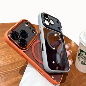 Magnetic Case for iPhone17/16/15/14, Full Camera Protection, Compatible with MagSafe, Acrylic Hard Shockproof Phone Cover