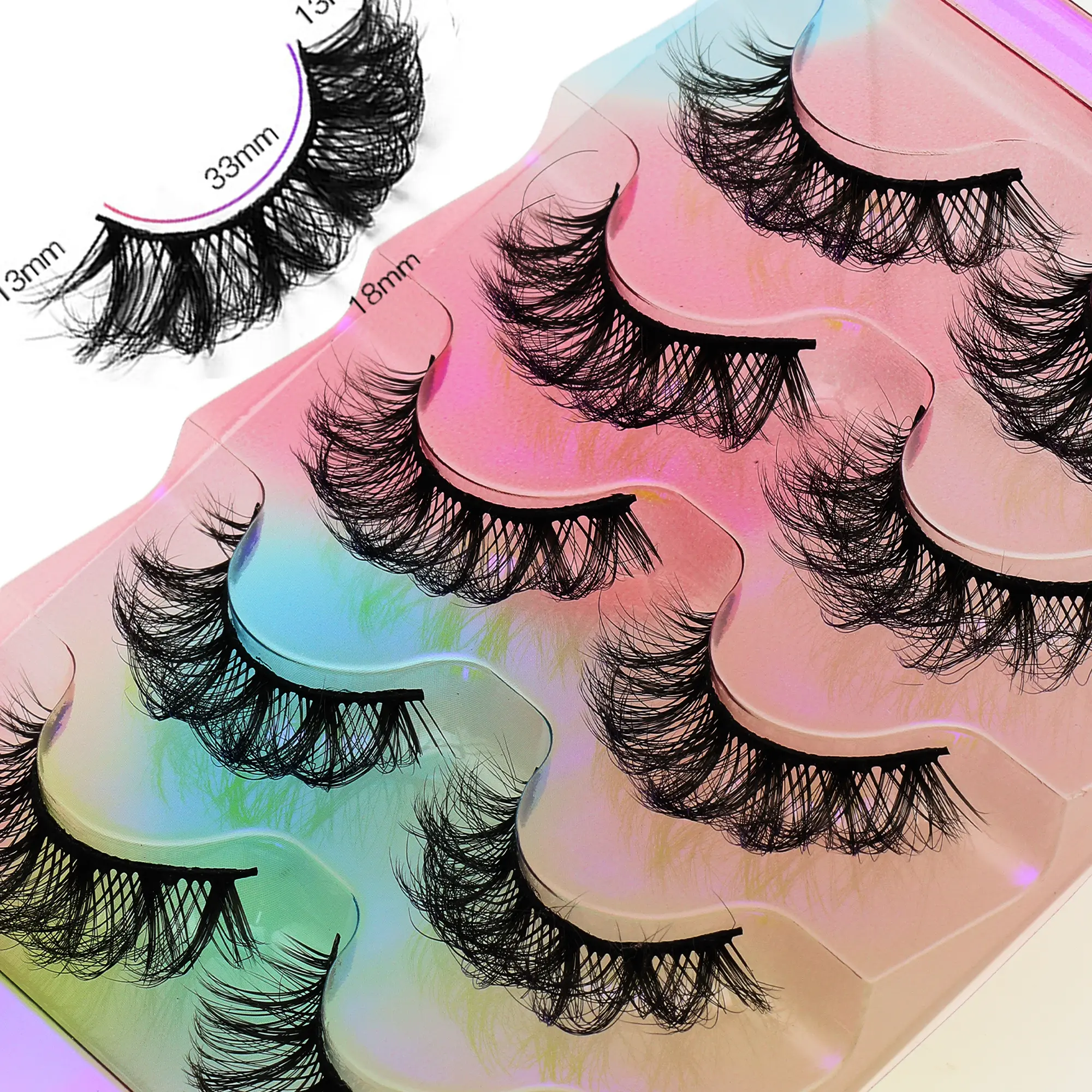 5-Pair,naturally fluffy and soft, 3D three-dimensional mink fur eyelashes, short thick false eyelashes, loose makeup product, suitable for weddings, parties, daily work, conferences other occasions.long-lasting and thick, popular makeup and beauty tools