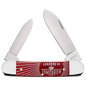 Scouts BSA Case Embellished Smooth Old Red Bone Canoe, 2.6'' Blade - New in box - Flash sale 2026!!