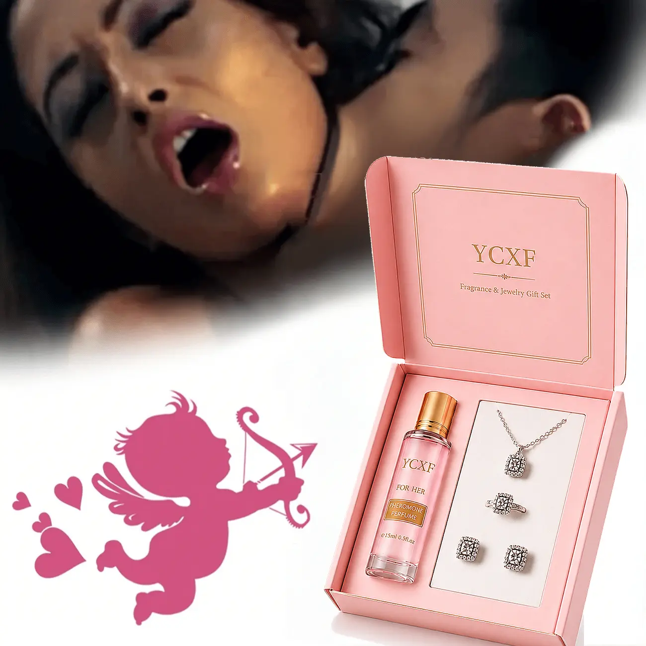 Pheromone perfume, a women’s‑only pheromone fragrance; Aphrodite‑style pheromone perfume; female pheromone oil to attract men; roll‑on pheromone oil; ladies’ pheromone perfume; with complimentary accessories.