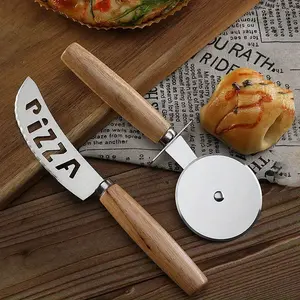 Pizza Cutter Set - Include Round Pizza Cutter Pizza Knife，2pcs Stainless Steel Kitchen Pasta & Pizza Utensils