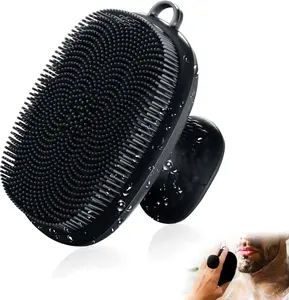 Face Scrubber, Silicone Face Scrubber for Men Facial Cleansing Brush Silicone Face Wash Brush Manual Waterproof Cleansing Skin Care Face Brushes for Exfoliating