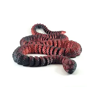 3D Printed Articulating Snake - Home Decor Ornaments Glossy