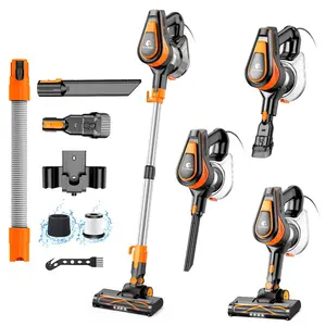 [Springglowup]TC-JUNESUN 1906P 600W Corded Stick duct Vacuum Cleaner 20,000Pa Powerful Suction, Lightweight Design, 2 Speed Modes,carpeting, Perfect for Hardwood Floors & Home Cleaning, with HEPA Filter,