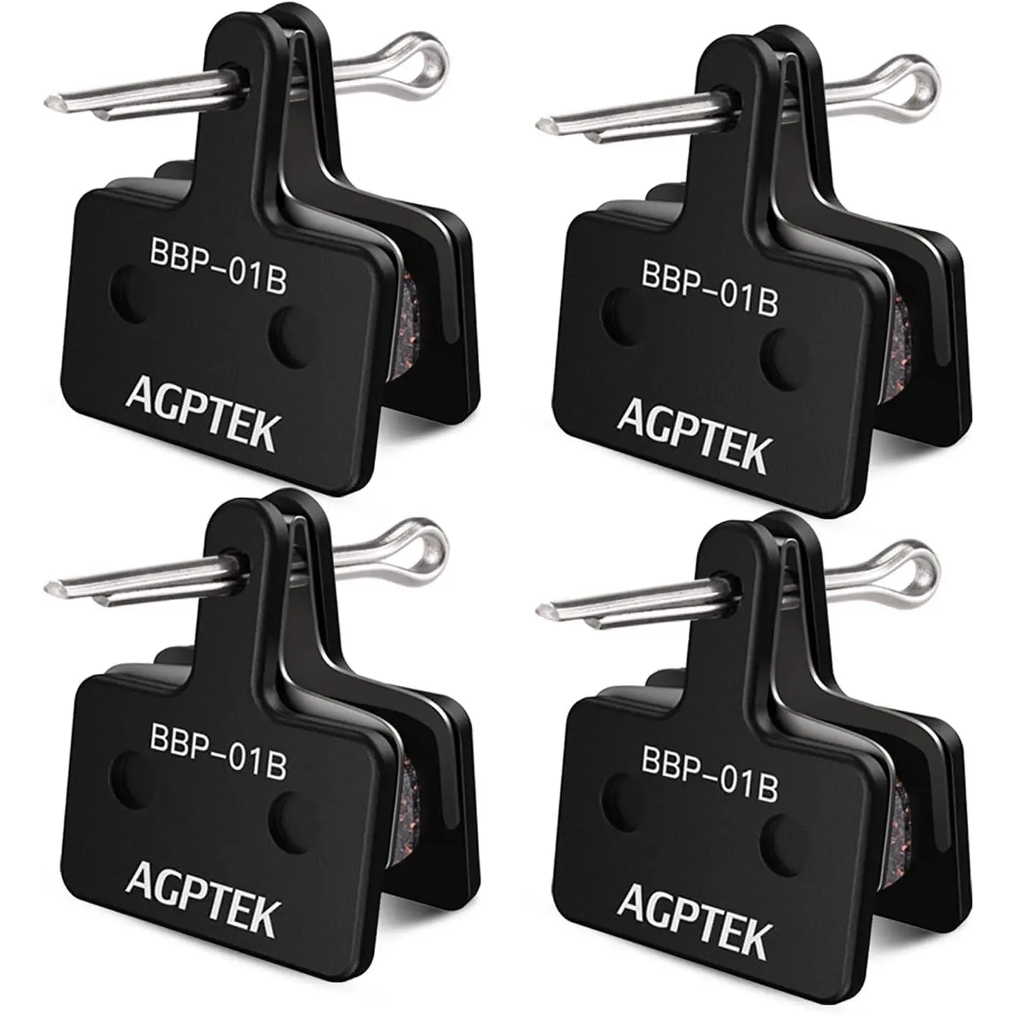 Bike Brake Pads, High-Performance Brake Pads, Disc Brake Pads & Spring (Semi-Metallic&Resin) for Mountain Bike Disc Brakes,Bike Pads Compatible with TRP Tektro Shimano Deore Br