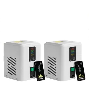 2pcs 350W Cold Spark Machine with 10 Packs Powder, Mini Stage Effect Light (2-3.5m Fountain), Safe & Portable Cold Sparkler for Wedding, DJ, Party & Events, Remote Control with Auto-Clean firework