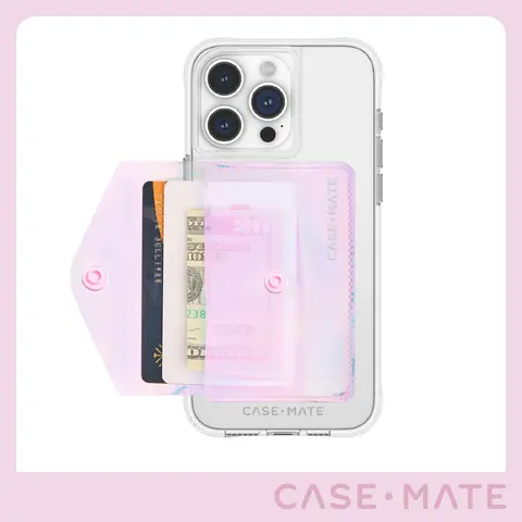 Case-Mate Soap Bubble® MagSafe Snap Wallet for Women, Compact ID Wallet, Smartphone-Cellphone Mobile Phone Accessory