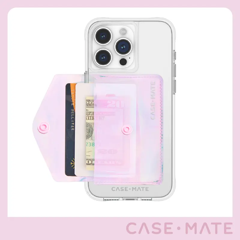 Case-Mate Soap Bubble® MagSafe Snap Wallet for Women, Compact ID Wallet, Smartphone-Cellphone Mobile Phone Accessory