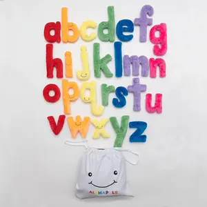 Alphapals® Large Size Lowercase Plush Letter Set with Drawstring Bag