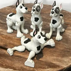 Great Dane dog flexi statue figurine decoration 3D printed cow